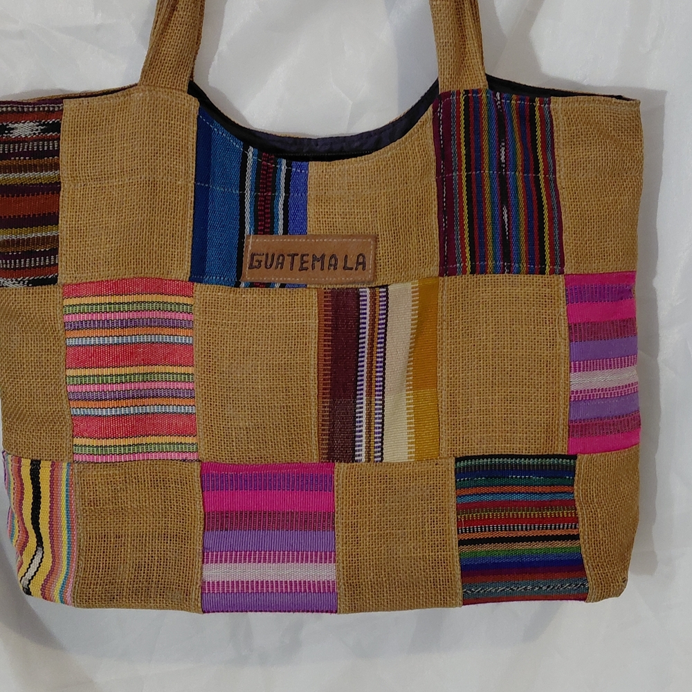 Source Unknown Multicolor Patchwork Tote - image 1